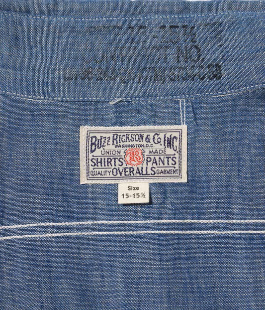 BUZZ RICKSON'S　Lot No. BR25995 / BLUE CHAMBRAY WORK SHIRT (LONG SLEEVE)