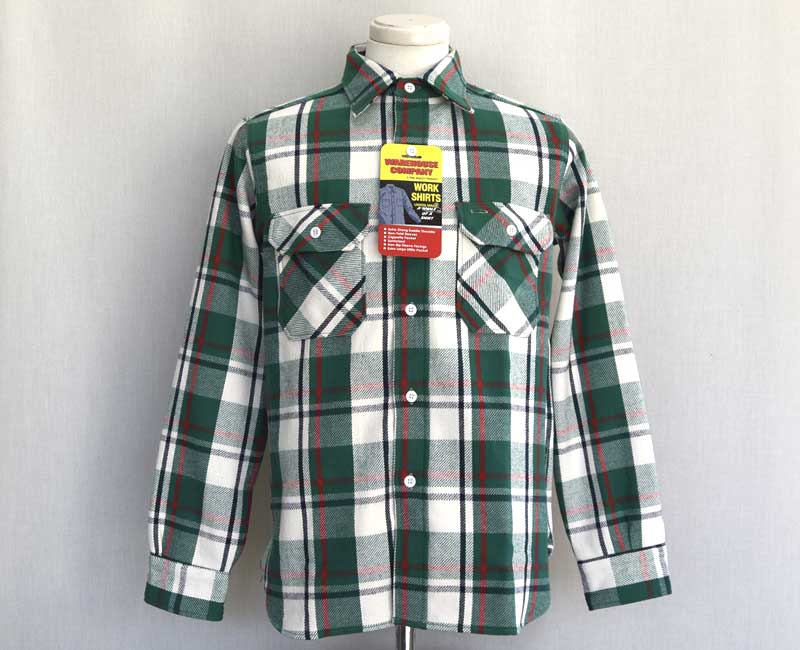 WAREHOUSE  FLANNEL SHIRTS C柄 ネルシャツ Lot3104