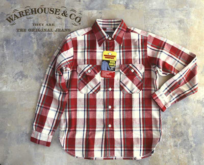WAREHOUSE  FLANNEL SHIRTS C柄 ネルシャツ Lot3104