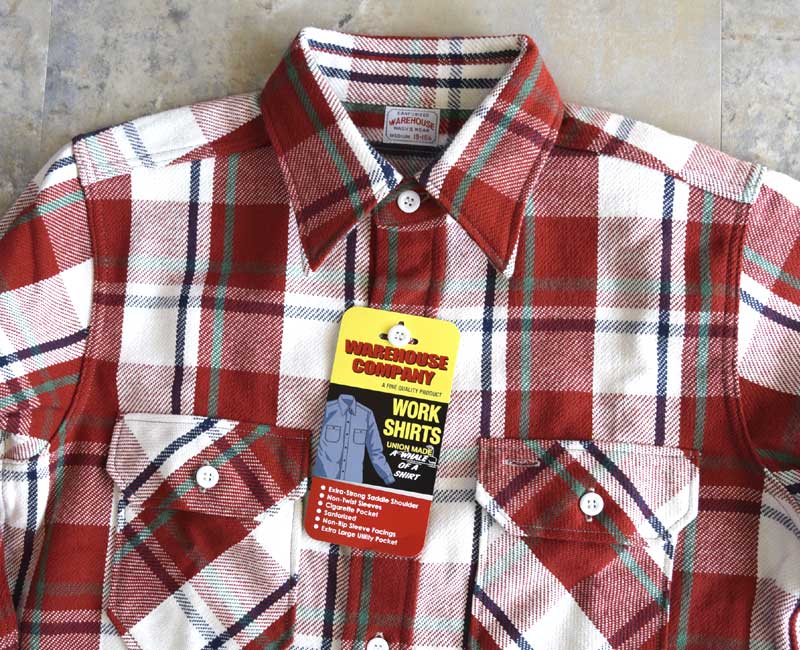 WAREHOUSE  FLANNEL SHIRTS C柄 ネルシャツ Lot3104