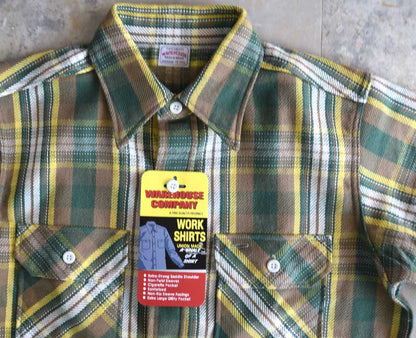 WAREHOUSE  FLANNEL SHIRTS E柄 D柄【2025 MODEL】OR1-NVY/BROWNネルシャツ Lot3104