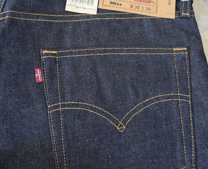 LEVI'S 501 xx REGULAR FIT STRAIGHT/501-01OR / Dead stock / Rigid