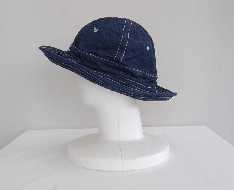 WAREHOUSE Lot 5200 DENIM ARMY HAT indigo denim