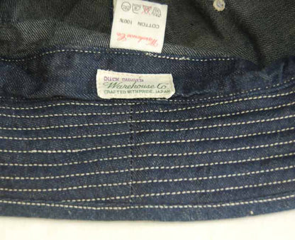 WAREHOUSE Lot 5200 DENIM ARMY HAT indigo denim