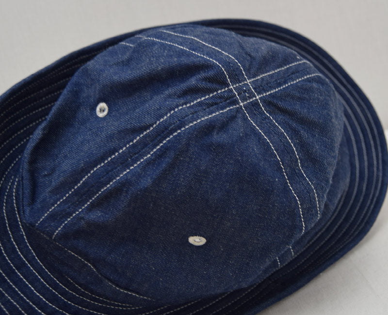 WAREHOUSE Lot 5200 DENIM ARMY HAT indigo denim