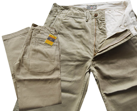 BR40025/ Buzz Ricksons  BR40025 / BUZZ RICKSON’S ORIGINAL SPEC. CHINOS KHAKI (ONE WASH)