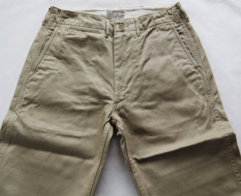 BR40025/ Buzz Ricksons  BR40025 / BUZZ RICKSON’S ORIGINAL SPEC. CHINOS KHAKI (ONE WASH)