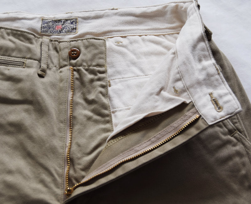BR40025/ Buzz Ricksons  BR40025 / BUZZ RICKSON’S ORIGINAL SPEC. CHINOS KHAKI (ONE WASH)