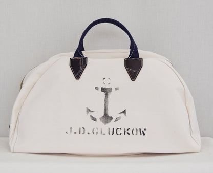 Warehouse & Co. John Gluckow Lot JG-B03 Sailor’s Transit Bag – Vintage Naval Canvas Duffel Bag Made in Japan