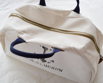 Warehouse & Co. John Gluckow Lot JG-B03 Sailor’s Transit Bag – Vintage Naval Canvas Duffel Bag Made in Japan