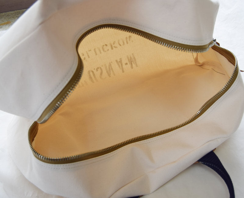 Warehouse & Co. John Gluckow Lot JG-B03 Sailor’s Transit Bag – Vintage Naval Canvas Duffel Bag Made in Japan