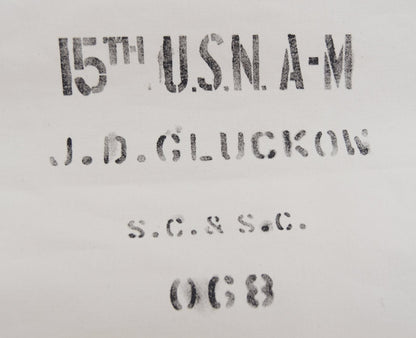 Warehouse & Co. John Gluckow Lot JG-B03 Sailor’s Transit Bag – Vintage Naval Canvas Duffel Bag Made in Japan