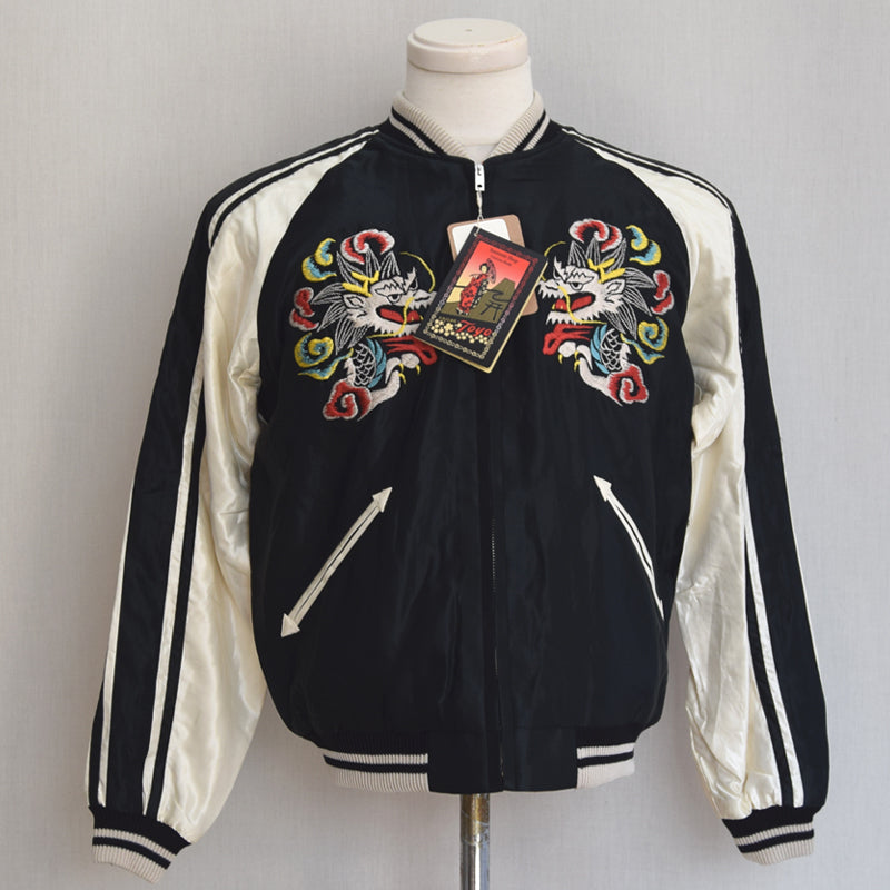 TAILOR TOYO テーラー東洋 TT15682-119 Acetate Souvenir Jacket “WHITE DRAGON × EAGLE” 1950年代初期モデル スカジャン