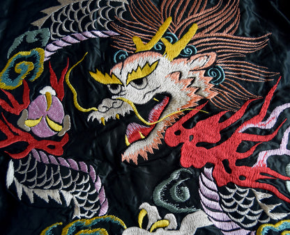 TAILOR TOYO テーラー東洋 TT15682-119 Acetate Souvenir Jacket “WHITE DRAGON × EAGLE” 1950年代初期モデル スカジャン