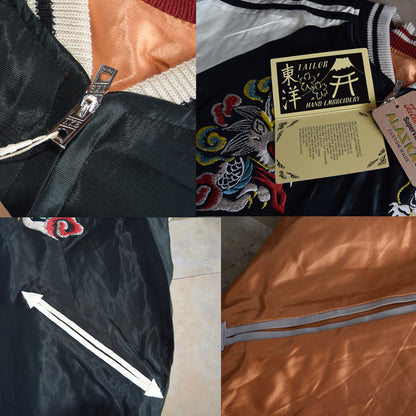 TAILOR TOYO テーラー東洋 TT15682-119 Acetate Souvenir Jacket “WHITE DRAGON × EAGLE” 1950年代初期モデル スカジャン