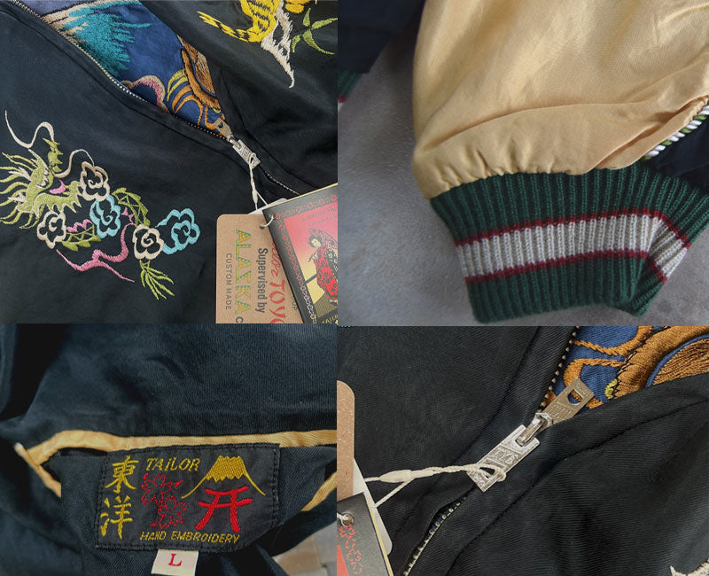 TAILOR TOYO テーラー東洋 TT15683-119 Early 1950s Style Acetate Souvenir Jacket “DRAGON HEAD” × “EAGLE” AGING MODEL スカジャン