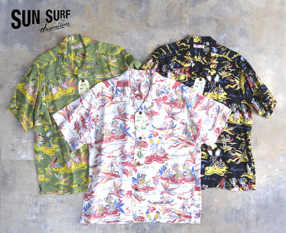 SS39411 ：SUN SURF  OPEN SHIRTS HAWAII CALLS hawaiian shirt　