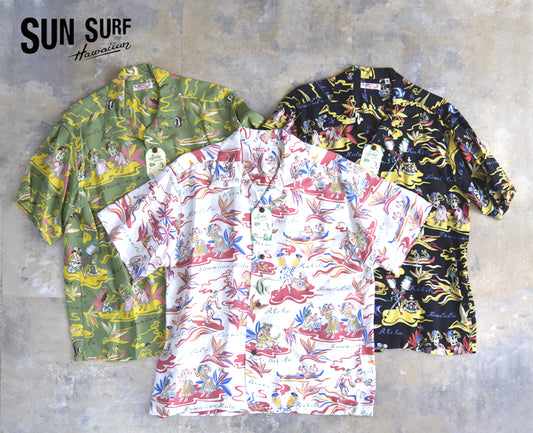 SS39411 ：SUN SURF  OPEN SHIRTS HAWAII CALLS hawaiian shirt　