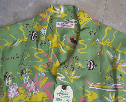 SS39411 ：SUN SURF  OPEN SHIRTS HAWAII CALLS hawaiian shirt　