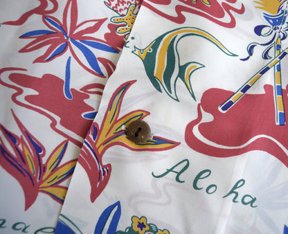 SS39411 ：SUN SURF  OPEN SHIRTS HAWAII CALLS hawaiian shirt　