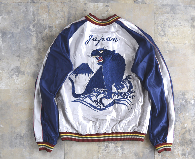 TT15790-170 ： TAILOR TOYO 東洋 Mid 1950s Style Acetate Souvenir Jacket 【EAGLE × BLUE TIGER】