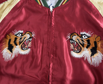 TT15790-170 ： TAILOR TOYO 東洋 Mid 1950s Style Acetate Souvenir Jacket 【EAGLE × BLUE TIGER】