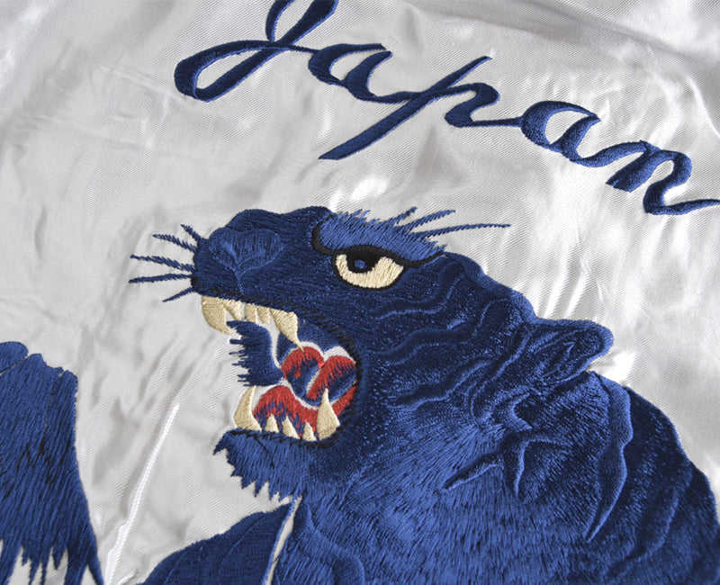 TT15790-170 ： TAILOR TOYO 東洋 Mid 1950s Style Acetate Souvenir Jacket 【EAGLE × BLUE TIGER】