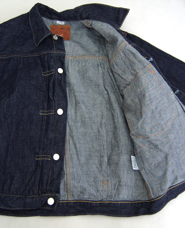 WH-DD2001-T-BACK ：WAREHOUSE Denim Jacket DD-2001(T BACK STYLE) DUCK DIGGER