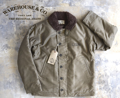 WH-2227 ：WAREHOUSE Lot2227 FINAL FORM OF WW2 1945 N-1 WINTER JACKET /KHAKI (NXSX)