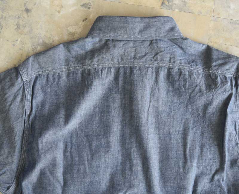 SUGAR CANE  BLUE CHAMBRAY WORK SHIRT (LONG SLEEVE) Lot No. SC27850