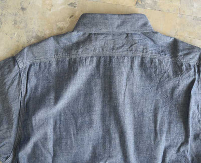 SUGAR CANE  BLUE CHAMBRAY WORK SHIRT (LONG SLEEVE) Lot No. SC27850