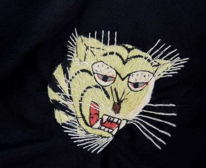 Tailor Toyo TT15892 Vietnam Jacket – Mid 1960s Style Tiger & Vietnam Map Souvenir Jacket – Cotton Twill – Made in Japan